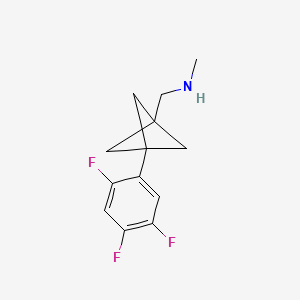 N-Methyl-1-[3-(2,4,5-trifluorophenyl)-1-bicyclo[1.1.1]pentanyl]methanamine