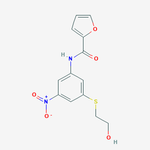 N-{3-[(2-hydroxyethyl)sulfanyl]-5-nitrophenyl}-2-furamide