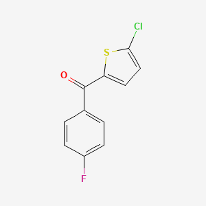 molecular formula C11H6ClFOS B2798161 (5-Chlorothiophen-2-yl)(4-fluorophenyl)methanone CAS No. 57931-93-8