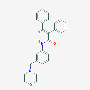 N-[3-(4-morpholinylmethyl)phenyl]-2,3-diphenylacrylamide