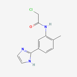 2-Chloro-N-[5-(1H-imidazol-2-yl)-2-methylphenyl]acetamide