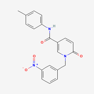 1-(3-nitrobenzyl)-6-oxo-N-(p-tolyl)-1,6-dihydropyridine-3-carboxamide