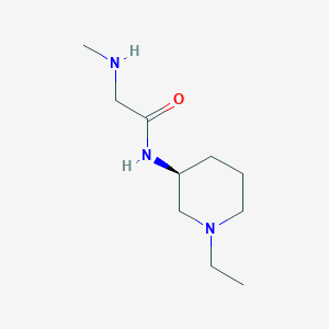 molecular formula C10H21N3O B2798180 N-[(3S)-1-乙基哌啶-3-基]-2-(甲基氨基)乙酰胺 CAS No. 2137073-63-1