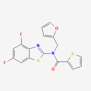 N-(4,6-difluorobenzo[d]thiazol-2-yl)-N-(furan-2-ylmethyl)thiophene-2-carboxamide