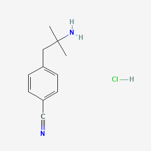 4-(2-Amino-2-methylpropyl)benzonitrile hydrochloride