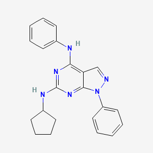 N~6~-cyclopentyl-N~4~,1-diphenyl-1H-pyrazolo[3,4-d]pyrimidine-4,6-diamine