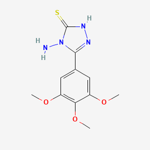 4-amino-5-(3,4,5-trimethoxyphenyl)-4H-1,2,4-triazole-3-thiol