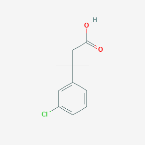 molecular formula C11H13ClO2 B2798209 3-(3-Chlorophenyl)-3-methylbutanoic acid CAS No. 4094-61-5