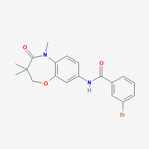 3-bromo-N-(3,3,5-trimethyl-4-oxo-2,3,4,5-tetrahydrobenzo[b][1,4]oxazepin-8-yl)benzamide