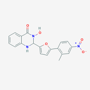 3-HYDROXY-2-[5-(2-METHYL-4-NITROPHENYL)-2-FURYL]-2,3-DIHYDRO-4(1H)-QUINAZOLINONE