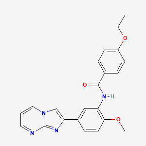 4-ethoxy-N-(5-imidazo[1,2-a]pyrimidin-2-yl-2-methoxyphenyl)benzamide