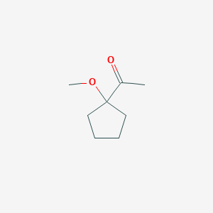 molecular formula C8H14O2 B2798236 1-(1-甲氧基环戊基)乙酮 CAS No. 148732-22-3