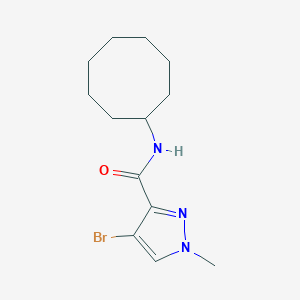 molecular formula C13H20BrN3O B279824 4-bromo-N-cyclooctyl-1-methyl-1H-pyrazole-3-carboxamide 