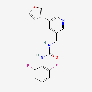 1-(2,6-Difluorophenyl)-3-((5-(furan-3-yl)pyridin-3-yl)methyl)urea