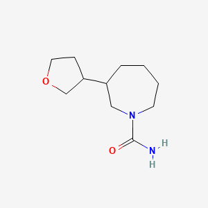 molecular formula C11H20N2O2 B2798261 3-(Oxolan-3-yl)azepane-1-carboxamide CAS No. 2408957-76-4