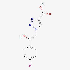 1-[2-(4-fluorophenyl)-2-hydroxyethyl]-1H-1,2,3-triazole-4-carboxylic acid