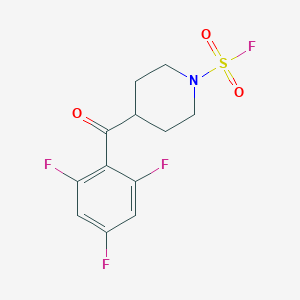 molecular formula C12H11F4NO3S B2798264 4-(2,4,6-Trifluorobenzoyl)piperidine-1-sulfonyl fluoride CAS No. 2411318-51-7