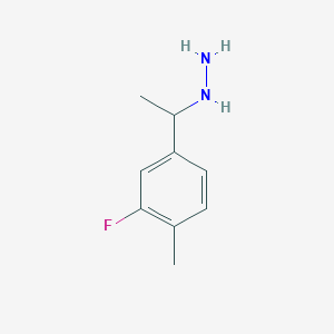 1-(1-(3-Fluoro-4-methylphenyl)ethyl)hydrazine