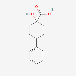 molecular formula C13H16O3 B2798277 1-Hydroxy-4-phenylcyclohexanecarboxylic acid CAS No. 1248776-24-0