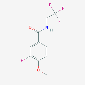 3-Fluoro-4-methoxy-N-(2,2,2-trifluoroethyl)benzamide