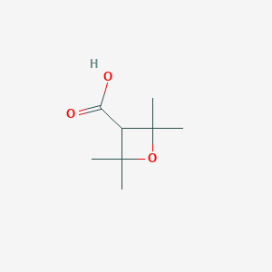 molecular formula C8H14O3 B2798281 2,2,4,4-Tetramethyloxetane-3-carboxylic acid CAS No. 3199-92-6