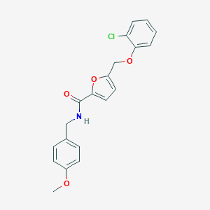 5-[(2-chlorophenoxy)methyl]-N-(4-methoxybenzyl)-2-furamide