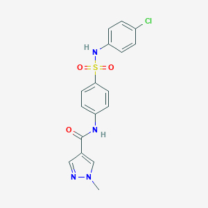 N-{4-[(4-chloroanilino)sulfonyl]phenyl}-1-methyl-1H-pyrazole-4-carboxamide