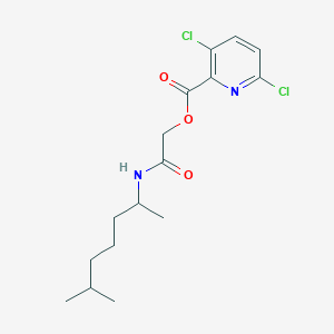 molecular formula C16H22Cl2N2O3 B2798343 [(6-Methylheptan-2-yl)carbamoyl]methyl 3,6-dichloropyridine-2-carboxylate CAS No. 1297957-63-1