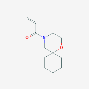 molecular formula C12H19NO2 B2798348 1-(1-Oxa-4-azaspiro[5.5]undecan-4-yl)prop-2-en-1-one CAS No. 2189108-35-6