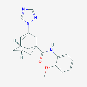 N-(2-methoxyphenyl)-3-(1H-1,2,4-triazol-1-yl)-1-adamantanecarboxamide