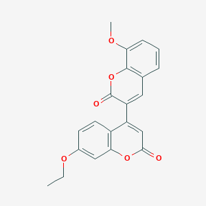 molecular formula C21H16O6 B2798352 3-(7-Ethoxy-2-oxochromen-4-yl)-8-methoxychromen-2-one CAS No. 869079-36-7