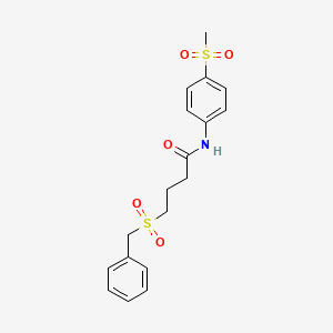 4-(benzylsulfonyl)-N-(4-(methylsulfonyl)phenyl)butanamide