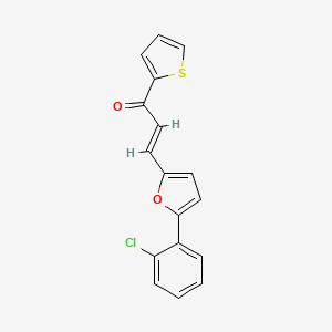 molecular formula C17H11ClO2S B2798358 (E)-3-(5-(2-chlorophenyl)furan-2-yl)-1-(thiophen-2-yl)prop-2-en-1-one CAS No. 304896-67-1