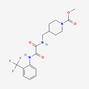 Methyl 4-((2-oxo-2-((2-(trifluoromethyl)phenyl)amino)acetamido)methyl)piperidine-1-carboxylate