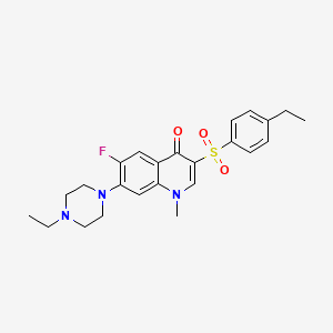 molecular formula C24H28FN3O3S B2798363 3-((4-ethylphenyl)sulfonyl)-7-(4-ethylpiperazin-1-yl)-6-fluoro-1-methylquinolin-4(1H)-one CAS No. 892768-92-2