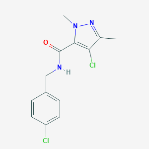 4-chloro-N-(4-chlorobenzyl)-1,3-dimethyl-1H-pyrazole-5-carboxamide