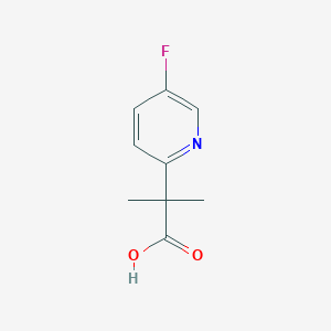 molecular formula C9H10FNO2 B2798388 2-(5-Fluoropyridin-2-yl)-2-methylpropanoic acid CAS No. 1057395-84-2