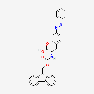 molecular formula C30H25N3O4 B2798391 Fmoc-Phe(4-N=NPh)-OH CAS No. 210366-26-0