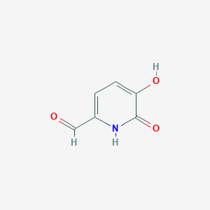 molecular formula C6H5NO3 B2798392 5-Hydroxy-6-oxo-1H-pyridine-2-carbaldehyde CAS No. 1289094-38-7