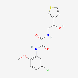 N'-(5-chloro-2-methoxyphenyl)-N-[2-hydroxy-2-(thiophen-3-yl)ethyl]ethanediamide