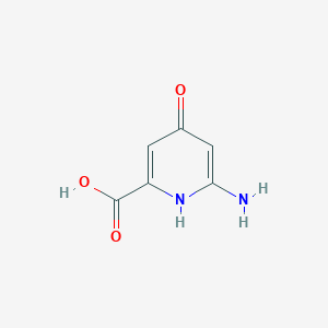 molecular formula C6H6N2O3 B2798406 6-Amino-4-hydroxypyridine-2-carboxylic acid CAS No. 1393552-65-2