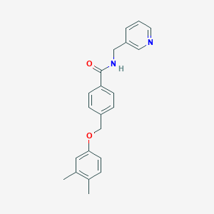 4-[(3,4-dimethylphenoxy)methyl]-N-(pyridin-3-ylmethyl)benzamide