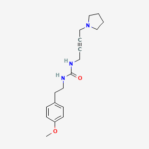 1-(4-Methoxyphenethyl)-3-(4-(pyrrolidin-1-yl)but-2-yn-1-yl)urea