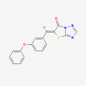 (Z)-5-(3-phenoxybenzylidene)thiazolo[3,2-b][1,2,4]triazol-6(5H)-one