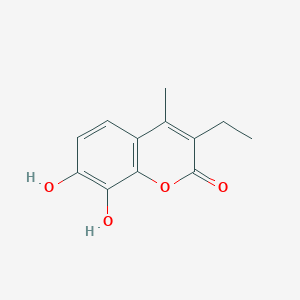 2H-1-Benzopyran-2-one, 3-ethyl-7,8-dihydroxy-4-methyl-