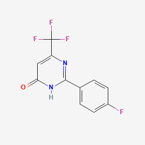 2-(4-fluorophenyl)-6-(trifluoromethyl)pyrimidin-4(3H)-one
