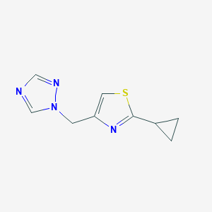 2-Cyclopropyl-4-(1,2,4-triazol-1-ylmethyl)-1,3-thiazole