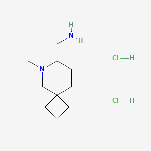 {6-Methyl-6-azaspiro[3.5]nonan-7-yl}methanamine dihydrochloride