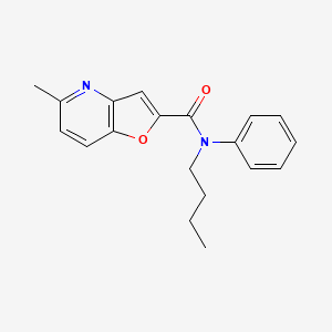 molecular formula C19H20N2O2 B2798528 N-butyl-5-methyl-N-phenylfuro[3,2-b]pyridine-2-carboxamide CAS No. 941881-23-8