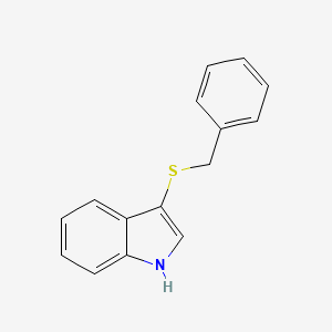 molecular formula C15H13NS B2798535 3-benzylsulfanyl-1H-indole CAS No. 633291-96-0